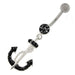 Fancy Hanging Anchor Dangling Belly Ring - Monster Piercing