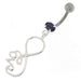 Infinity Love 925 Sterling Silver Belly Button Piercing - Monster Piercing