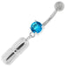 Dangling Capsule Navel Belly Button Ring - Monster Piercing