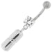 Dangling Capsule Navel Belly Button Ring - Monster Piercing