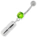 Dangling Capsule Navel Belly Button Ring - Monster Piercing