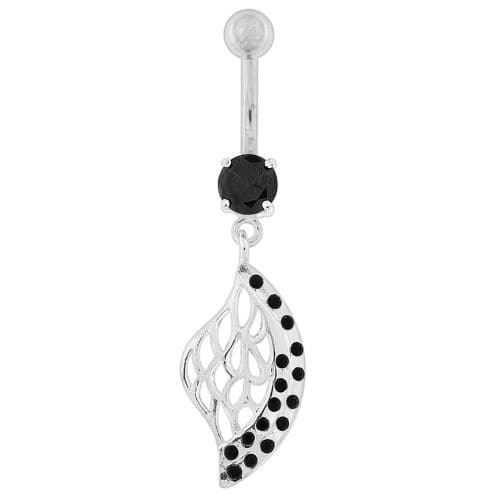 Multi Jeweled Net Dangling Belly Button Ring - Monster Piercing