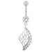 Multi Jeweled Net Dangling Belly Button Ring - Monster Piercing