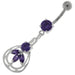 Jeweled Dangling Fashion Navel Belly button Ring - Monster Piercing