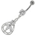 Jeweled Dangling Fashion Navel Belly button Ring - Monster Piercing