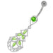 Three Steps Jeweled Chandelier Navel Belly Button Ring - Monster Piercing