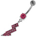 Multi Jeweled Lightning Bolt Navel Belly Button Ring - Monster Piercing