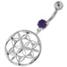 Fancy Dangling Multi jeweled Navel Belly Ring - Monster Piercing