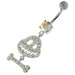 Dangling Bone Mr. Jack Sterling Silver Belly Button Ring - Monster Piercing