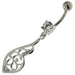 925 Sterling Silver Fancy Jeweled Belly Button Ring - Monster Piercing