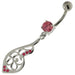 925 Sterling Silver Fancy Jeweled Belly Button Ring - Monster Piercing