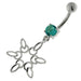 925 Sterling Silver Snow Flake Navel Belly Ring - Monster Piercing