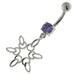 925 Sterling Silver Snow Flake Navel Belly Ring - Monster Piercing