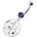 925 Sterling Silver Floral Flower Navel Belly Ring - Monster Piercing