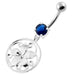 925 Sterling Silver Floral Flower Navel Belly Ring - Monster Piercing