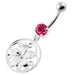 925 Sterling Silver Floral Flower Navel Belly Ring - Monster Piercing