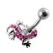 Jeweled Gecko Non-Moving Belly Ring - Monster Piercing