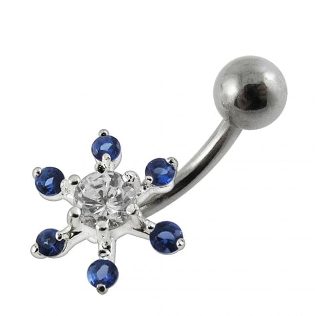 Flower Navel Belly Bar - Monster Piercing