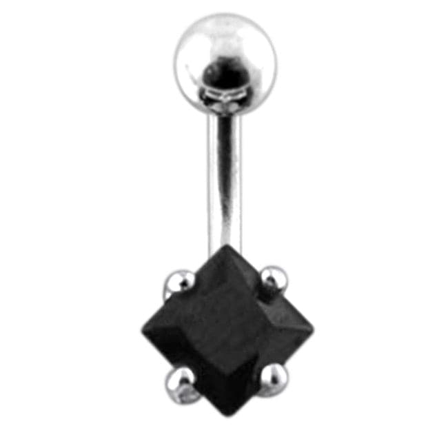 Jeweled Star Design Belly Ring - Monster Piercing