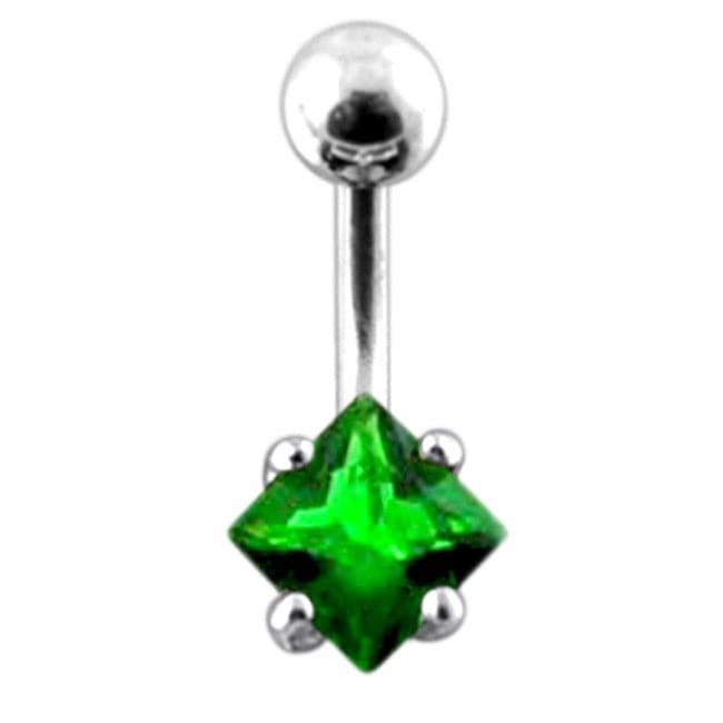 Jeweled Star Design Belly Ring - Monster Piercing