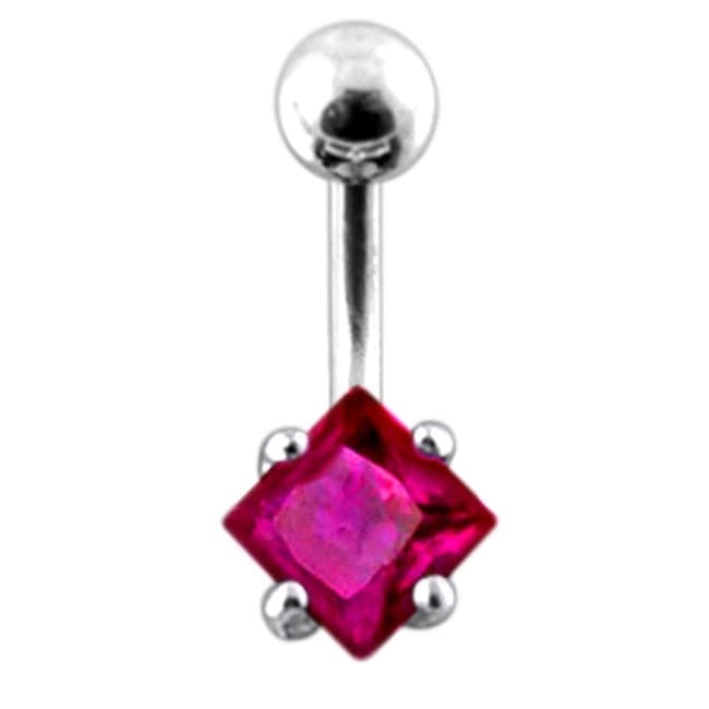 Jeweled Star Design Belly Ring - Monster Piercing