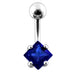 Jeweled Star Design Belly Ring - Monster Piercing