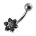 Jewelled Flower Belly Body Jewelry - Monster Piercing