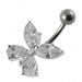 Fancy Jeweled Butterfly Navel Ring - Monster Piercing