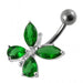 Fancy Jeweled Butterfly Navel Ring - Monster Piercing