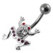 Jeweled Frog Navel Charm - Monster Piercing