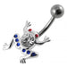 Jeweled Frog Navel Charm - Monster Piercing