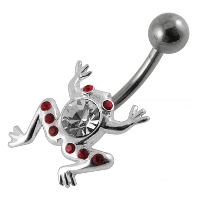 Jeweled Frog Navel Charm - Monster Piercing