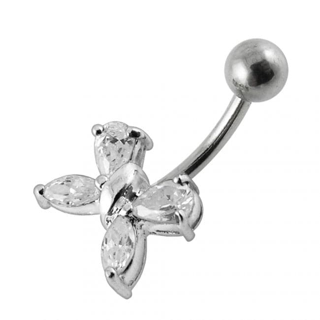 Flower Navel Belly Body Jewelry - Monster Piercing