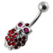 Jeweled Owl Navel Body Jewelry - Monster Piercing