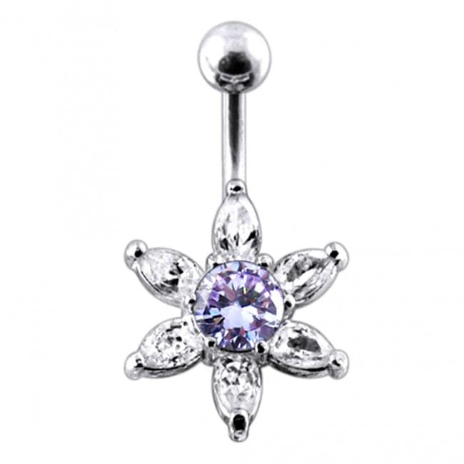 Jeweled Star Belly Button Ring - Monster Piercing