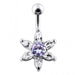 Jeweled Star Belly Button Ring - Monster Piercing