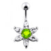 Jeweled Star Belly Button Ring - Monster Piercing