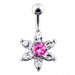 Jeweled Star Belly Button Ring - Monster Piercing