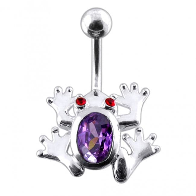 Jeweled Frog Navel Body Jewelry - Monster Piercing