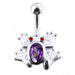 Jeweled Frog Navel Body Jewelry - Monster Piercing