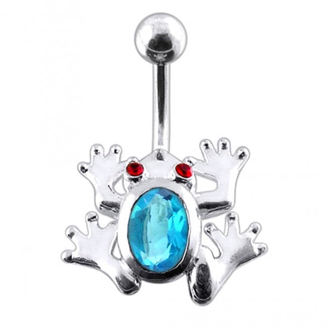 Jeweled Frog Navel Body Jewelry - Monster Piercing