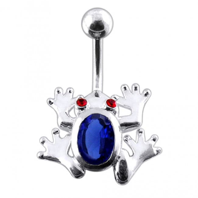 Jeweled Frog Navel Body Jewelry - Monster Piercing