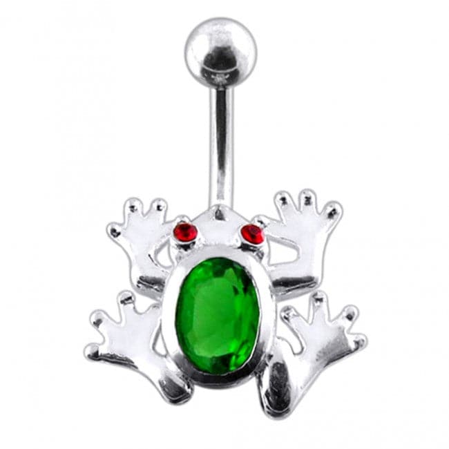 Jeweled Frog Navel Body Jewelry - Monster Piercing