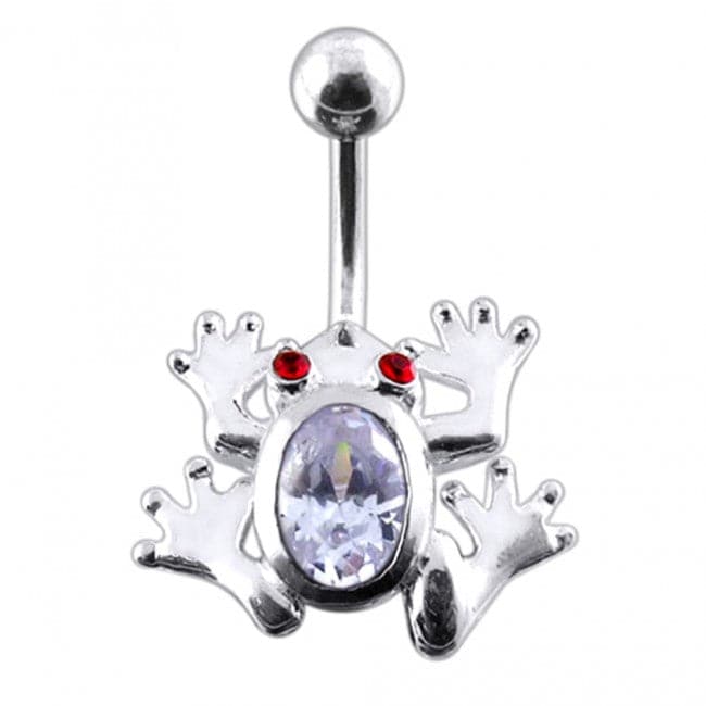 Jeweled Frog Navel Body Jewelry - Monster Piercing