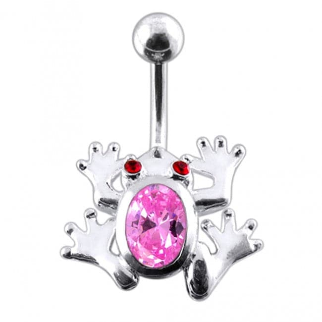 Jeweled Frog Navel Body Jewelry - Monster Piercing