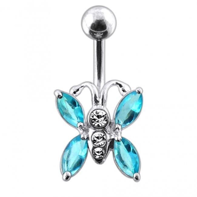 Jeweled Bug Belly Button Ring - Monster Piercing