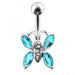 Jeweled Bug Belly Button Ring - Monster Piercing