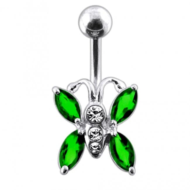 Jeweled Bug Belly Button Ring - Monster Piercing