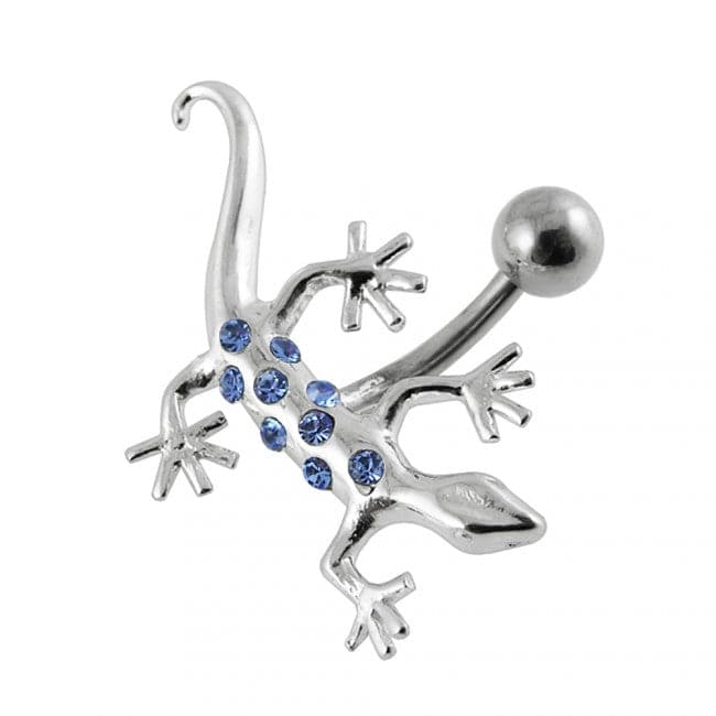 Jeweled Lizard Belly Ring - Monster Piercing