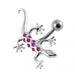 Jeweled Lizard Belly Ring - Monster Piercing